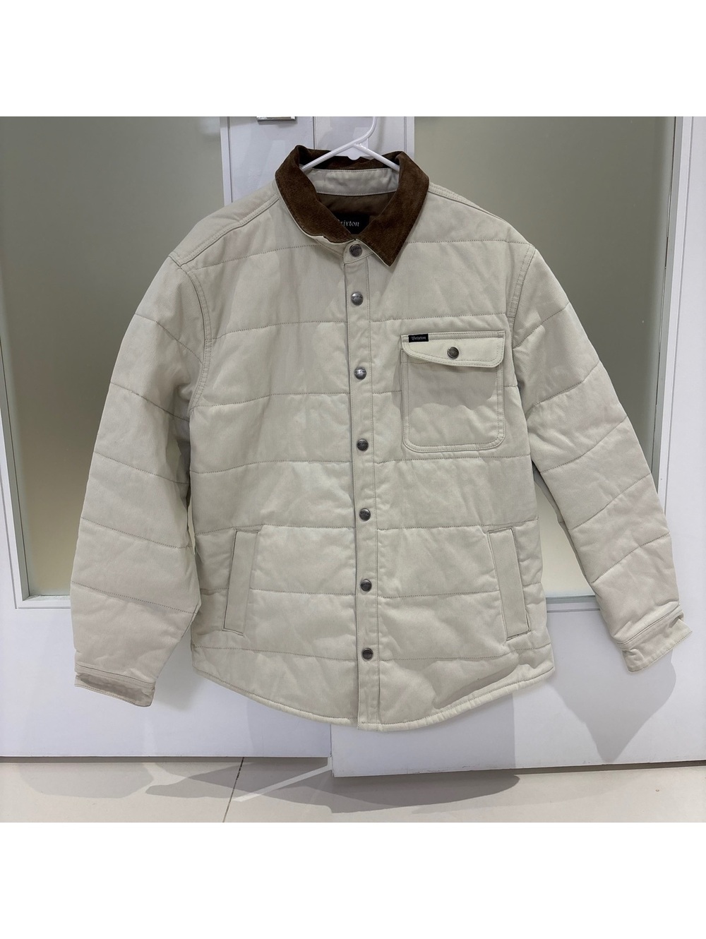 Brixton white corduroy mechanic jacket